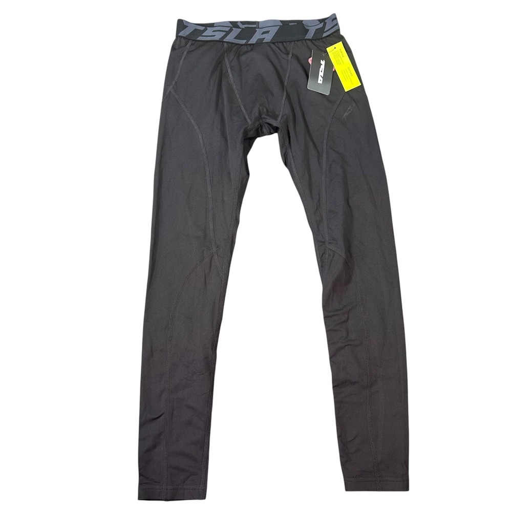 Tesla Mens Thermal Compression Pants Black Winter Gear Leggings Size M
